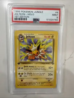 Pokemon 1999 Jungle 1st Edition Jolteon Non Holo 20/64 PSA 9 - Image 1