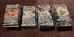 Pokemon Sword & Shield Brilliant Stars - Sealed Booster Packs - Lot of 36 - Image 1