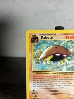 Kabuto 50/62 Fossil Regular-Vintage-Pokemon TCG-Regular-Fast Shipping-LP!! - Image 2