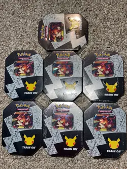 Pokemon TCG 25th Anniversary Celebrations Tin Lance's Charizard V - SEALED 820650809880 - Image 2