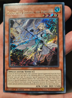 yugioh misprint name shift ra01 1st Dogmatika Ecclesia, the Virtuous secret - Image 1