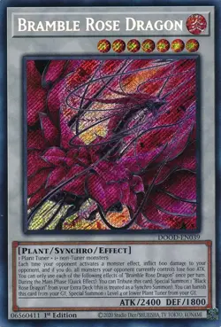 Bramble Rose Dragon DOOD-EN039 1st Edition Secret Rare NM Yugioh - Image 1