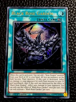 Black Rose Garden DOOD-EN055 Yugioh 1st Edition (New) Ultra Rare - Image 1
