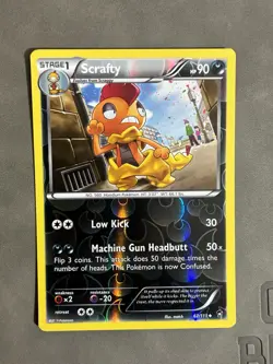 Scrafty - 67/111 XY Furious Fists Reverse Pokemon Holo Foil Nice! - Image 1