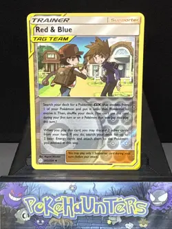 Pokemon Card Red & Blue 202/236 Cosmic Eclipse Reverse Holo Trainer NM - Image 1