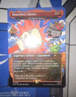 MTG - SLD Sonic - Knuckles's Gloves - The Reaver Cleaver #2095 - NM Non Foil - Image 1