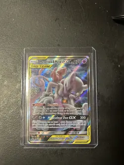 Pokemon TCG Mewtwo & Mew GX SM191 Holo Card Collectible - Image 1