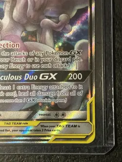 Pokemon TCG Mewtwo & Mew GX SM191 Holo Card Collectible - Image 3