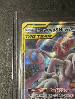 Pokemon TCG Mewtwo & Mew GX SM191 Holo Card Collectible - Image 5