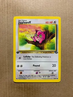 1st Edition Jigglypuff 54/64 Jungle Set - Common Pokemon Card - NM/Mint - Image 1