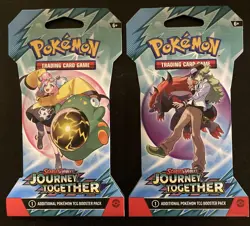 Pokemon Trading Card Game Journey Together Booster Pack Lot of 2 - Image 1