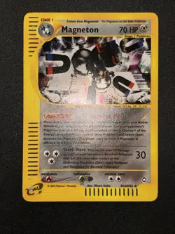 Magneton H16/H32 Aquapolis Holo Pokemon Card Excellent/NM ! WOTC - Image 1