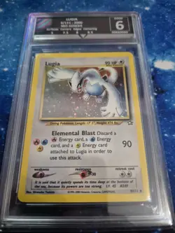 Lugia 2000 Pokemon Neo Genesis Unlimited 9/111 Get Graded 6 Swirl Holo TCG Card - Image 4