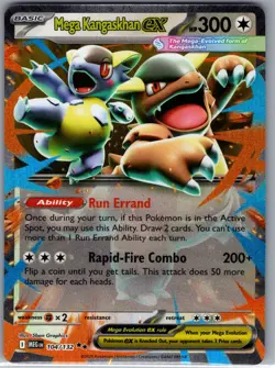 Mega Kangaskhan ex 104/132 ME01: Mega Evolution - Pokemon Card - NM - Image 1