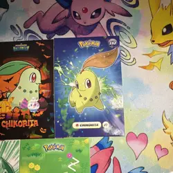 5 Cracked Ice & Star Holos Chikorita & Meganium Card Multiple database Sets - Image 4
