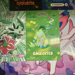 5 Cracked Ice & Star Holos Chikorita & Meganium Card Multiple database Sets - Image 5