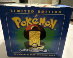 Vintage 1999 Pokemon Burger King 23k Gold Plated Trading Card Togepi Blue Sealed - Image 2