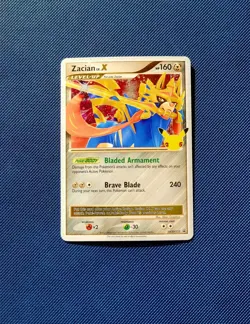 Zacian LV.X SWSH135 - Celebrations 25th Black Star Promo - Pokemon Card - Image 1