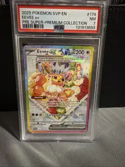 Pokemon TCG Eevee EX 174 Prismatic Evolutions Black Star Promo Card - Image 1