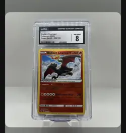 2023 Pokemon Crown Zenith Radiant Charizard Holo Rare Card 020/159 CGC 8 - Image 1