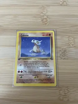Pokemon TCG Cubone Jungle Card 50/64 Regular Common 1st Edition - Image 1