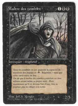 ►Magic-Style◄ MTG - Zombie Master - French Revised FBB - Played - Image 1