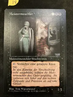 Magic The Gathering MTG Royal Assassin Meistermeuchler German Revised, Excellent - Image 1