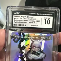 Y'shtola Night's Blessed MTG Final Fantasy - Mythic Borderless Foil CGC 10 🔥 - Image 4
