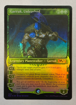 MTG - Garruk, Unleashed - Showcase - FOIL - Core Set 2021 - Image 1