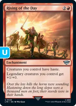 MTG Rising of the Day Lord of the Rings Uncommon Enchantment NM - Image 1
