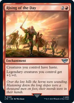 MTG Rising of the Day Lord of the Rings Uncommon Enchantment NM - Image 2