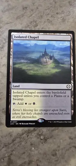 Isolated Chapel Commander: the Lost Caverns of Ixalan Regular Land Rare MTG - Image 1