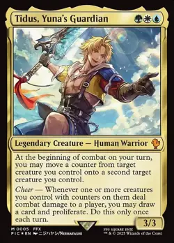 Tidus, Yuna's Guardian Regular - Final Fantasy Commander MTG-NM - Image 1