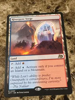 RIVERPYRE VERGE Magic MTG Aetherdrift - Image 1