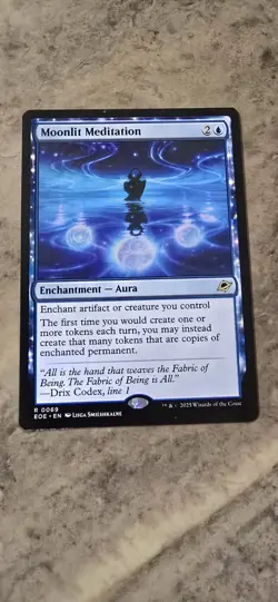 Moonlit Meditation Edge of Eternities Regular Enchantment Aura Rare MTG - Image 1