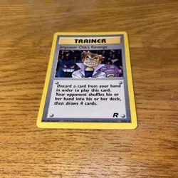 Pokemon Trainer Imposter Oak's Revenge 76/82 1st Edition Team Rocket - Image 1