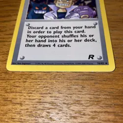 Pokemon Trainer Imposter Oak's Revenge 76/82 1st Edition Team Rocket - Image 3