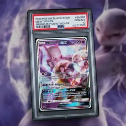 Pokemon Mewtwo GX Sun & Moon SM196 Promo PSA 10 Detective Pikachu - Image 1