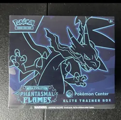 Phantasmal Flames Pokemon Center Elite Trainer Box ETB Sealed - Image 1