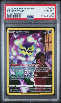Pokemon TCG Spiritomb TG09/TG30 Lost Origin Trainer Gallery PSA 10 Gem Mint - Image 1