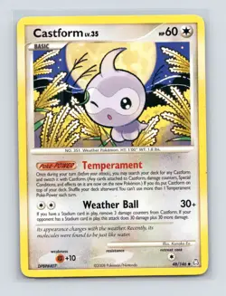 Pokemon TCG Castform 48/146 Legends Awakened Normal LP - Image 1