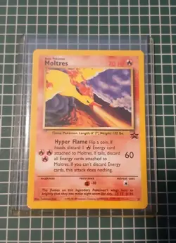 Moltres Black Star Promo 21 Pokemon TCG WOTC 2000 Vintage Pokemon Aoki Error - Image 1