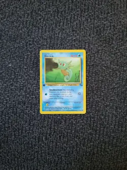 Pokemon Fossil Set 1st Edition Regular Finish Horsea 49/62 LP-NM OC1527 - Image 1