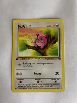 Pokemon TCG Jigglypuff Jungle 54/64 Regular 1st Edition Common - Image 1