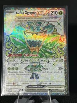 Teal Mask Ogerpon ex 190/167 Ultra Rare SV06: Twilight Masquerade Pokemon TCG N - Image 1