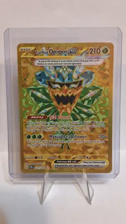 Pokemon Tcg Twilight Masquerade Teal Mask Ogerpon Ex Gold Secret Rare #221 - Image 1