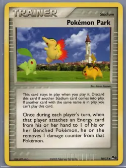 Pokemon Park 10/17 Non Holo Pop 2 Series Promo - Image 1