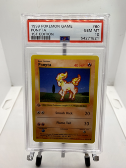 1999 Pokemon Game Ponyta 1st Edition PSA 10! - Image 1