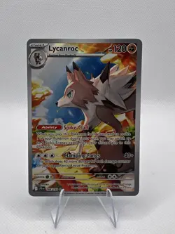Pokemon TCG Journey Together Lycanroc IR 166/159 Mint/Nm Condition - Image 1