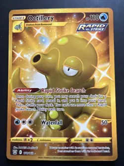 Pokemon TCG Octillery Sword & Shield - Battle Styles 178/163 Holo Secret Rare - Image 1